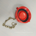 1 1/2 &#39;&#39; Rot/ verchromte Plastikkappe &amp; Kette